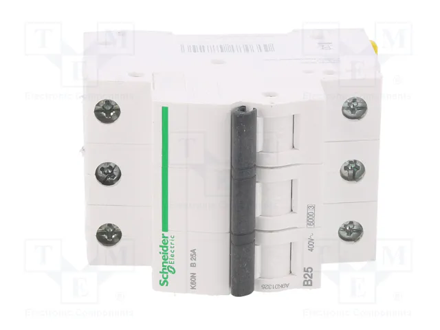 SCHNEIDER ELECTRIC ACTI9 K60N Interruptor Magnetotérmico 25A 3 Polos 6kA SCHNEIDER ELECTRIC ACTI9 K60N Interruptor Magnetotérmico 25A 3 Polos 6kA
