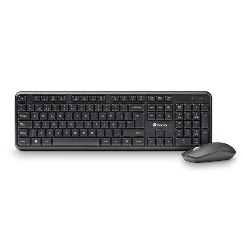 NGS Serenity Kit Teclado y Ratón Inalámbrico Negro Español NGS Serenity Kit Teclado y Ratón Inalámbrico Negro Español