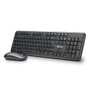 NGS Serenity Kit Teclado y Ratón Inalámbrico Negro Español