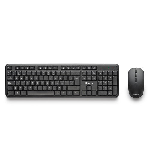 NGS Serenity Kit Teclado y Ratón Inalámbrico Negro Español NGS Serenity Kit Teclado y Ratón Inalámbrico Negro Español