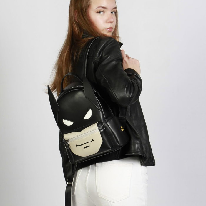 Karactermania Mochila Heady Batman Batsignal Negro