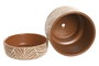 DKD Home Decor Set de 3 Recipientes de Cerámica Terracota 20x20x20 cm