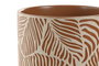 DKD Home Decor Set de 3 Recipientes de Cerámica Terracota 20x20x20 cm