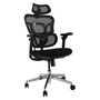 EQUIP Silla de oficina ergonómica 651053 con respaldo de malla y reposabrazos 3D