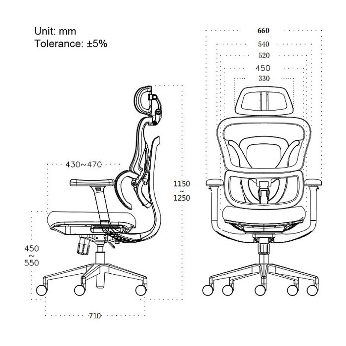 EQUIP Silla de oficina ergonómica 651053 con respaldo de malla y reposabrazos 3D EQUIP Silla de oficina ergonómica 651053 con respaldo de malla y reposabrazos 3D