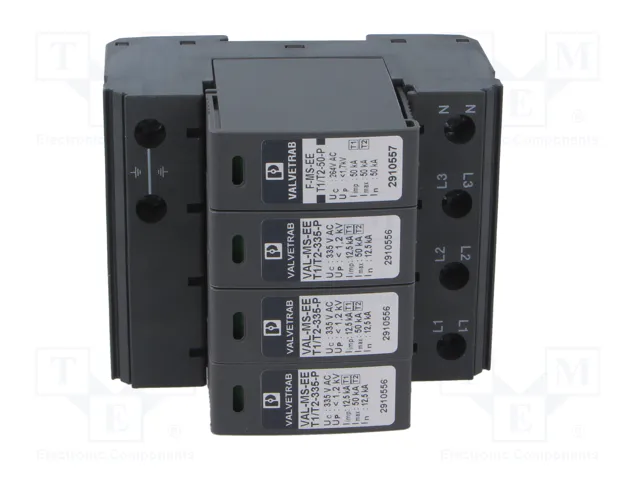 PHOENIX CONTACT VAL-MS-EE-T1/T2-3+1-335 Limitador de sobretensiones Tipo 1+2
