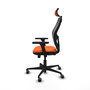PIQUERAS Y CRESPO Silla de oficina Jorquera con mecanismo Sincro/Traslack, Naranja y Negro