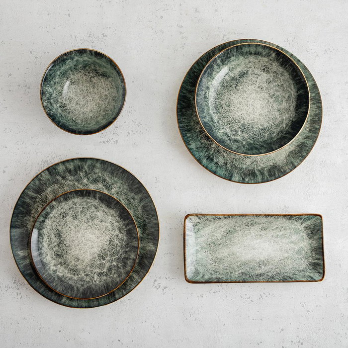 Bidasoa Bandeja Porcelana Stela Verde (6 Unidades)