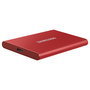 Samsung T7 Portable SSD 500GB USB 3.2 Gen 2 Rojo