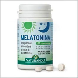 NATURANDO Melatonina 1Mg 120 Comp. Vegano Niños Apto