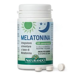 NATURANDO Melatonina 1Mg 120 Comp. Vegano Niños Apto