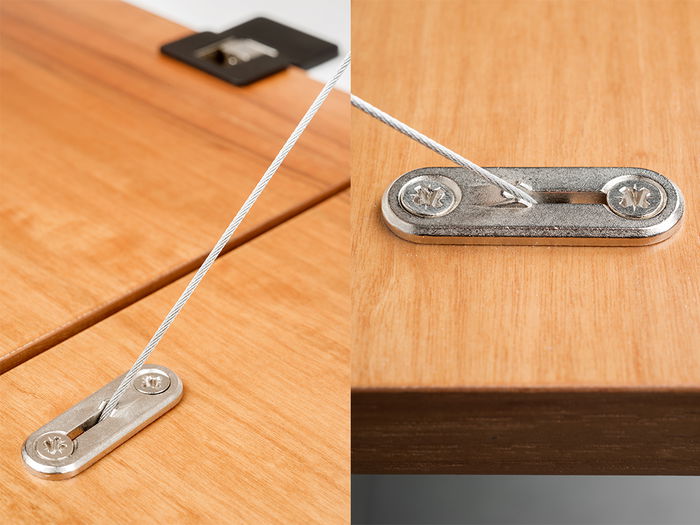 Emuca Mecanismo para puertas abatibles Miniwinch con tapa, 14kg, Acero y Plástico, Gris