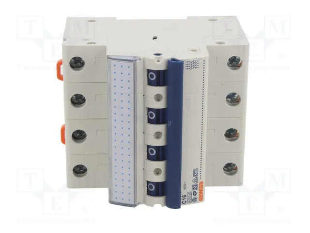GEWISS Interruptor magnetotérmico MT 60 4 polos 16A 6kA GEWISS Interruptor magnetotérmico MT 60 4 polos 16A 6kA