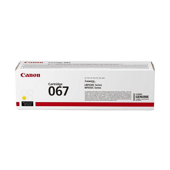 Canon Cartucho de Tóner 067 Amarillo (5099C002) Canon Cartucho de Tóner 067 Amarillo (5099C002)