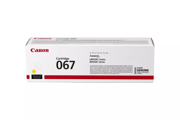 Canon Cartucho de Tóner 067 Amarillo (5099C002) Canon Cartucho de Tóner 067 Amarillo (5099C002)