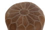 DKD Home Decor Reposapiés Vintage Marrón Piel 48 x 35 x 48 cm