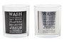 DKD Home Decor Vasos de Cristal Cromado 8x9 cm Surtido de 2 Colores