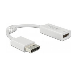 DeLOCK Adaptador DisplayPort a HDMI 4K 60Hz HDR Blanco 63936