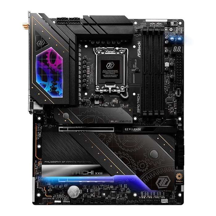 ASRock Z890 Taichi ATX Placa Base (LGA 1851) Intel Core Ultra (Series 2), Wi-Fi 7, Bluetooth 5.4, PCIe 5.0, 6x M.2, DDR5 256GB, HDMI 2.1, USB-C, Thunderbolt 4