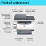 HP Impresora Multifunción LaserJet MFP M234sdw, Impresión Doble Cara Rápida, ADF, HP Smart App, Conexiones Fiables, Configuración Simplificada, Negro