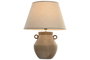DKD Home Decor Set de 2 Pantallas de Lino Beige 40x40x25 cm E27