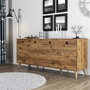 Hanah Home Consola Elite 1610 Estilo Bohemio Nogal 180x80x45cm