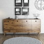 Hanah Home Consola Elite 1610 Estilo Bohemio Nogal 180x80x45cm