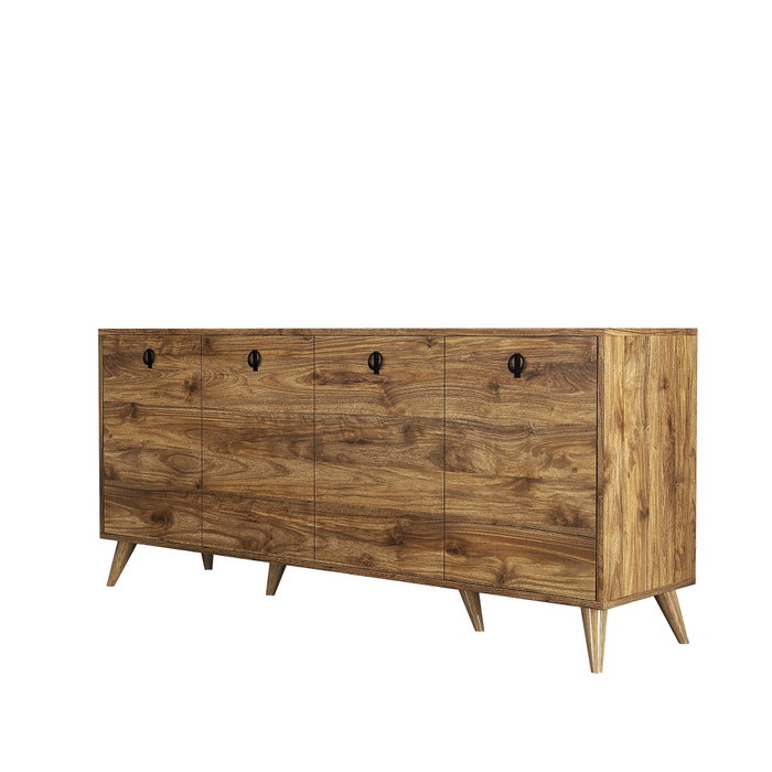 Hanah Home Consola Elite 1610 Estilo Bohemio Nogal 180x80x45cm Hanah Home Consola Elite 1610 Estilo Bohemio Nogal 180x80x45cm