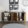 Hanah Home Consola Elite 1610 Estilo Bohemio Nogal 180x80x45cm