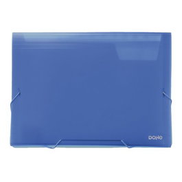Clasificador Acordeon Dohe Pp Translucido A4 13 Dptos. Gomas Azul