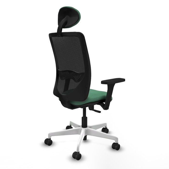 PIQUERAS Y CRESPO Silla de oficina Zulema Verde esmeralda y Negro