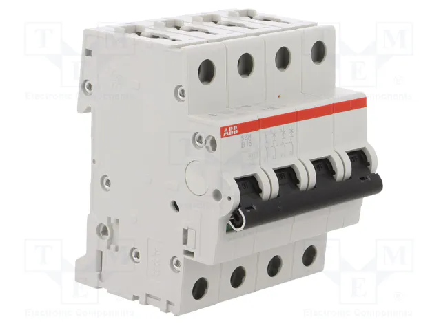 ABB Interruptor magnetotérmico S200 4 polos 16A 6kA