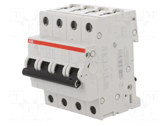 ABB Interruptor magnetotérmico S200 4 polos 16A 6kA