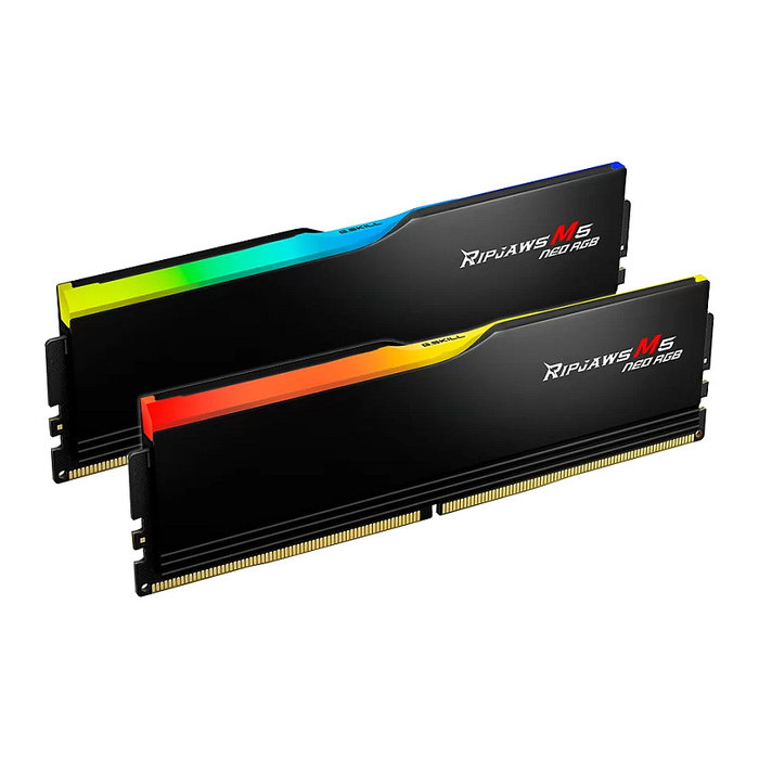 G.Skill Ripjaws M5 Neo 64 GB (2x 32 GB) DDR5 6000 MT/s AMD EXPO - Negro G.Skill Ripjaws M5 Neo 64 GB (2x 32 GB) DDR5 6000 MT/s AMD EXPO - Negro