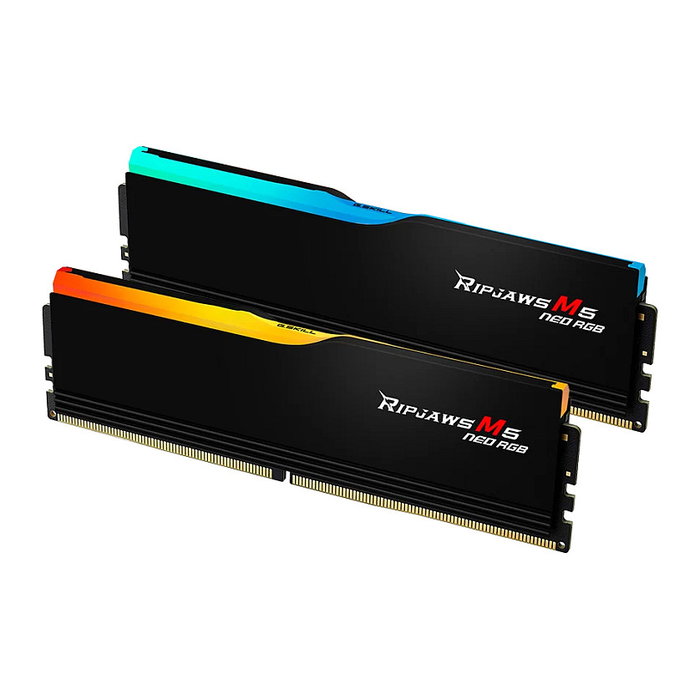 G.Skill Ripjaws M5 Neo 64 GB (2x 32 GB) DDR5 6000 MT/s AMD EXPO - Negro G.Skill Ripjaws M5 Neo 64 GB (2x 32 GB) DDR5 6000 MT/s AMD EXPO - Negro