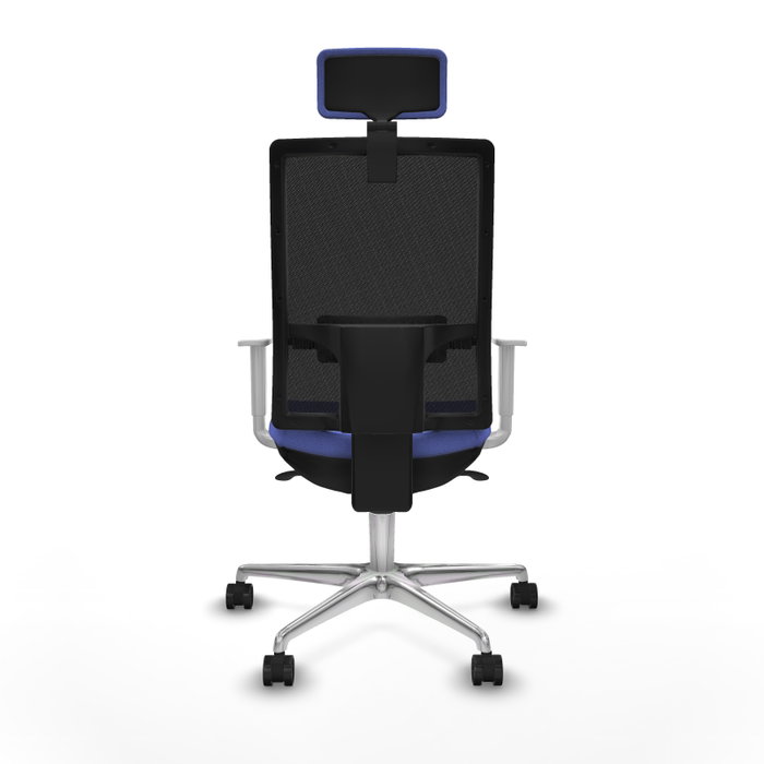 PIQUERAS Y CRESPO Silla de oficina Horna con mecanismo Sincro Azul claro y Negro