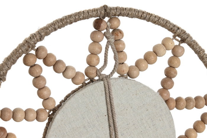 DKD Home Decor Espejo Scandi Natural Set de 3 Piezas 20x20 cm