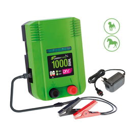 Pastormatic Pastor 1000 dual 230v - 12v Pastor Eléctrico Ideal Cercas 10km Perros Caballos Vacuno Display Led Opción Solar Garantía 3 Años 1J Salida 9400V