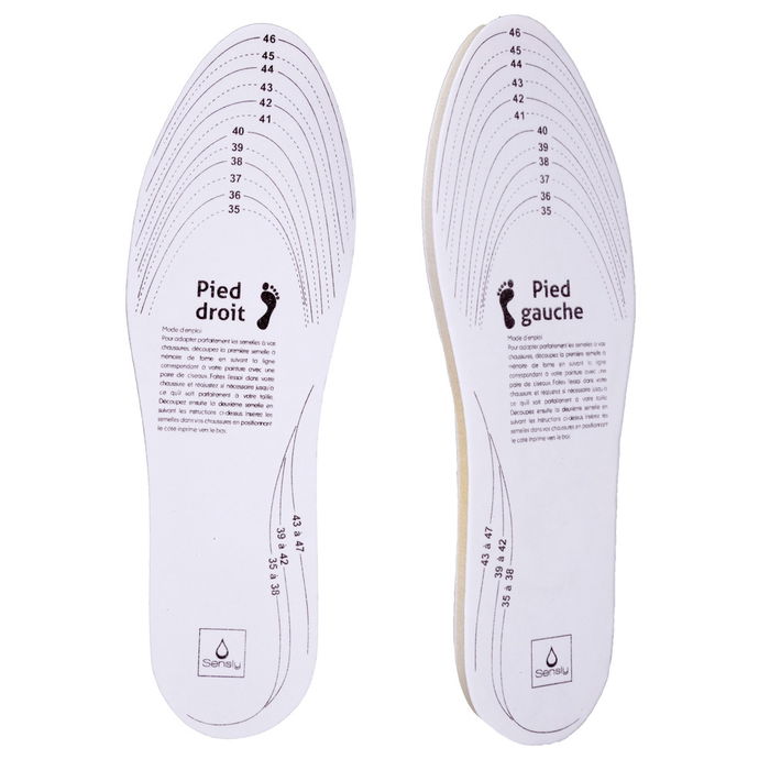 Sensly Par Plantillas Con Memoria Adaptables Para Mayor Confort y Bienestar