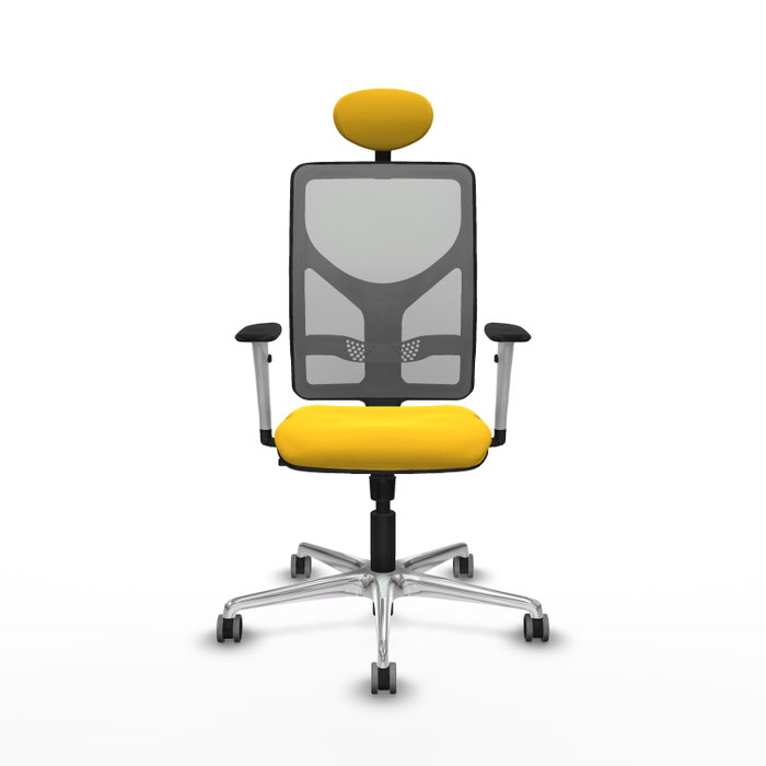 PIQUERAS Y CRESPO Silla de oficina Motilla con mecanismo Sincro, Amarillo y Gris PIQUERAS Y CRESPO Silla de oficina Motilla con mecanismo Sincro, Amarillo y Gris