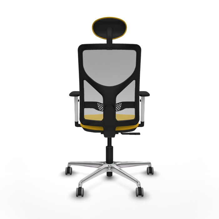 PIQUERAS Y CRESPO Silla de oficina Motilla con mecanismo Sincro, Amarillo y Gris PIQUERAS Y CRESPO Silla de oficina Motilla con mecanismo Sincro, Amarillo y Gris