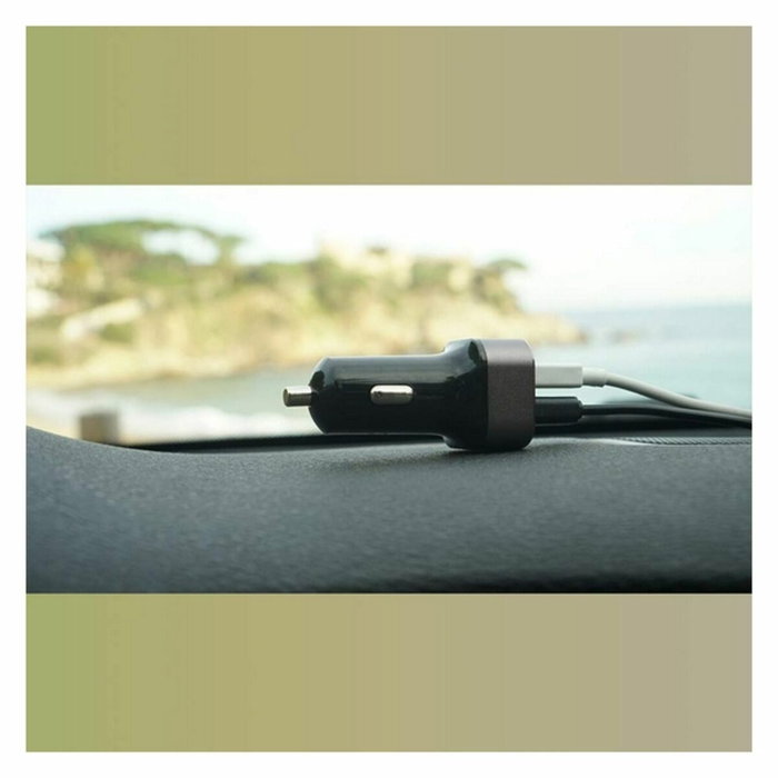 Elbe CARG-301-QC Cargador USB para Coche con Doble Puerto y Carga Rápida QC3.0 Elbe CARG-301-QC Cargador USB para Coche con Doble Puerto y Carga Rápida QC3.0