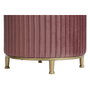 DKD Home Decor Set de 3 Reposapiés de Terciopelo