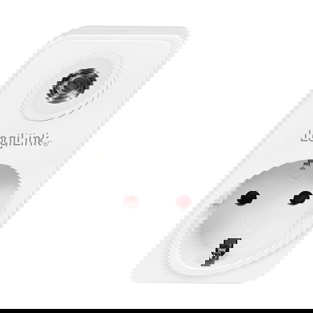 LogiLink PA0263 Adaptador de enchufe con sensor crepuscular, enchufe tipo F Schuko 230 V 16 A 3600 W IP20, Blanco