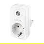 LogiLink PA0263 Adaptador de enchufe con sensor crepuscular, enchufe tipo F Schuko 230 V 16 A 3600 W IP20, Blanco