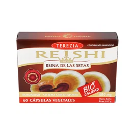 TEREZIA Reishi 60Cap - Complemento Alimenticio de Hongo Ganoderma Lucidum en Cápsulas, 60 Cápsulas