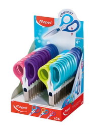 MAPED Tijeras Escolares Sensoft Asimétricas 13 cm