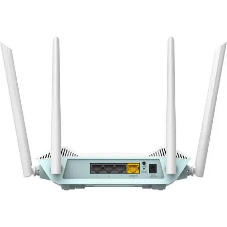 D-Link Router Wi-Fi 6 Inteligente R15 AX1500 Doble Banda (2.4GHz/5GHz) con Asistente IA, Control Parental y 3 Puertos Gigabit Ethernet, Color Blanco