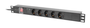 Lanberg PDU-05F-0200-BK Regleta de 5 salidas AC Tipo F 1U Negro