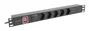 Lanberg PDU-05F-0200-BK Regleta de 5 salidas AC Tipo F 1U Negro